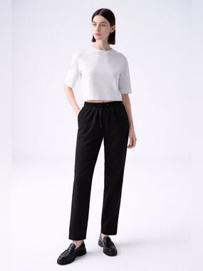 M.Reason Black Elastic Waist Jogger Pants